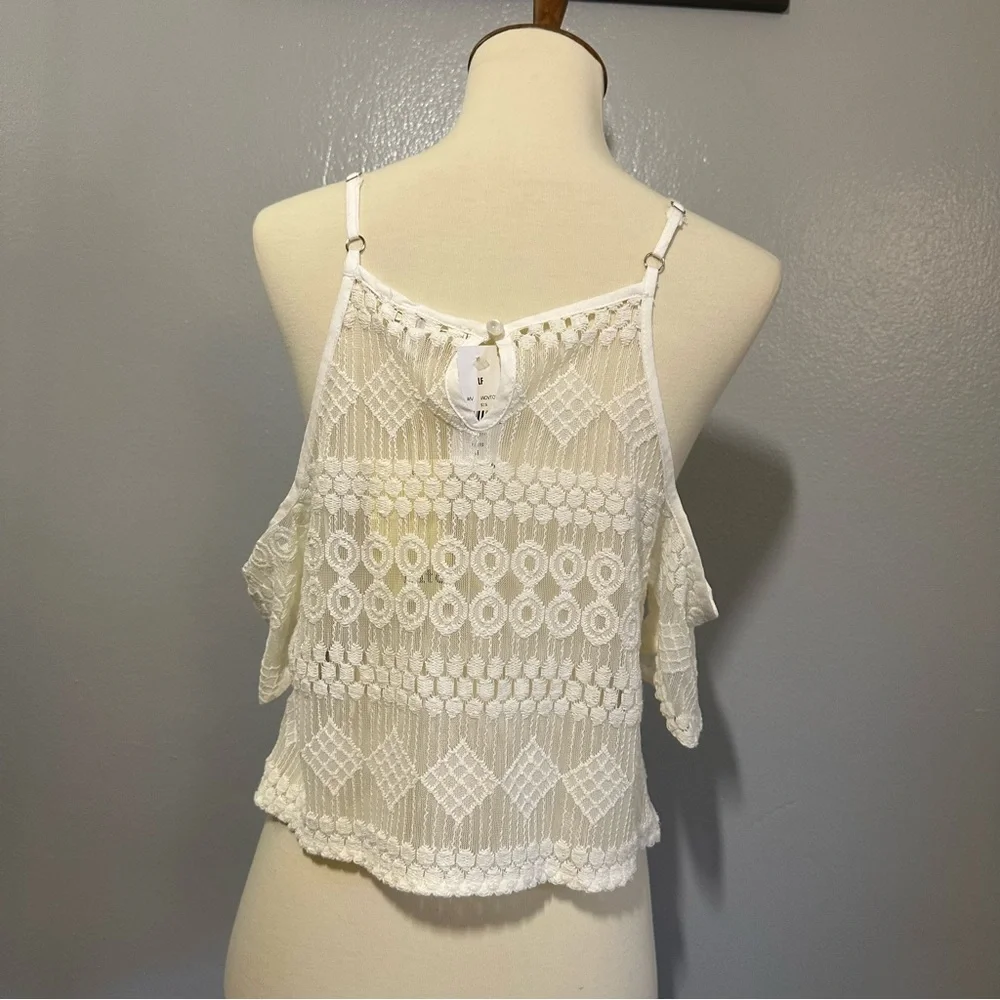 NWT LF Into Woven Cold Shoulder Camisole